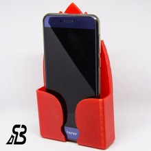phone holder wall mount universal gadgets & electronics phoneholder wallmount 3d print model - Mito3D