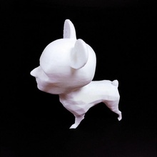 chien tete d'homme jardín tinkercad 3d print model - Mito3D