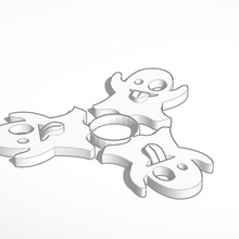 emoji ghost spinner 3d print model - Mito3D