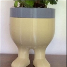 Mini Vasetto piedi Garten 3d print model - Mito3D