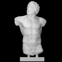 griego mitología hombre escanear torso medio cuerpo 3d print model - Mito3D