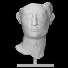 emperador Augusto escanear cabeza retrato 3d print model - Mito3D