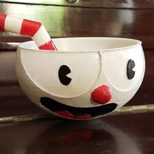 cuphead fan art cup head 3d print model - Mito3D