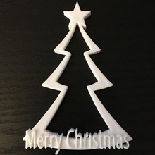 christmas tree ornament & garden christmastree tinkercad 3d print model - Mito3D