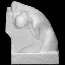 tristezza scansione donna triste completamente corpo 3d print model - Mito3D