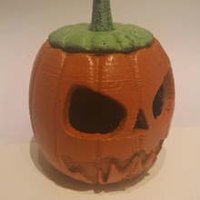 scary pumpkin & garden bowl 3d print model - Mito3D