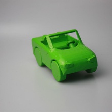 green car toys & games toy 3d print model - Mito3D