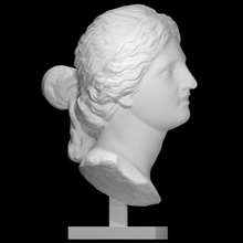 head niobe scan mythology sculpture woman marble 3d print model - Mito3D