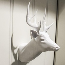deer & garden stl mount reindeer wall decor 3d print model - Mito3D