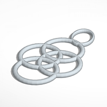 hoops jewelry set 3d print model - Mito3D