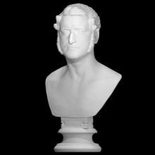 robert liston 1794 1847 escanear busto cabeza retrato 3d print model - Mito3D