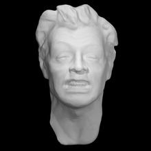 épuisement masque analyse visage tête modèle portrait médical anatomique jeter 3d print model - Mito3D
