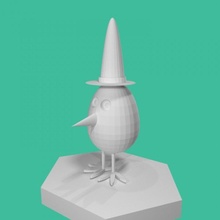 egg fan art tinkercad 3d print model - Mito3D