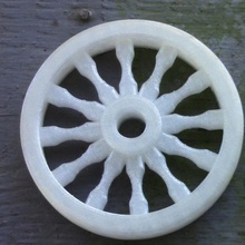 wagon wheel pendant ornament jewellery christmasornament 3d print model - Mito3D