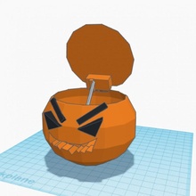 halloween pumpkin & garden tinkercad 3d print model - Mito3D