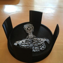 esqueleto porta copos jardim tinkercad 3d print model - Mito3D