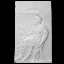 marble tombstone xanthippos scan 3d print model - Mito3D
