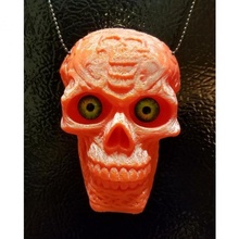 halloween led eyes skull jewellery 18650 tinkercad trickortreat3d 3d print model - Mito3D