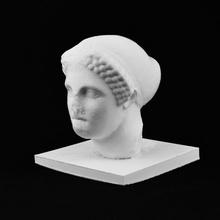 cabeza colosal estatua mujer llevaba sako british museum londres scan 3d print model - Mito3D