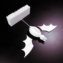 halloween bat & garden tinkercad 3d print model - Mito3D