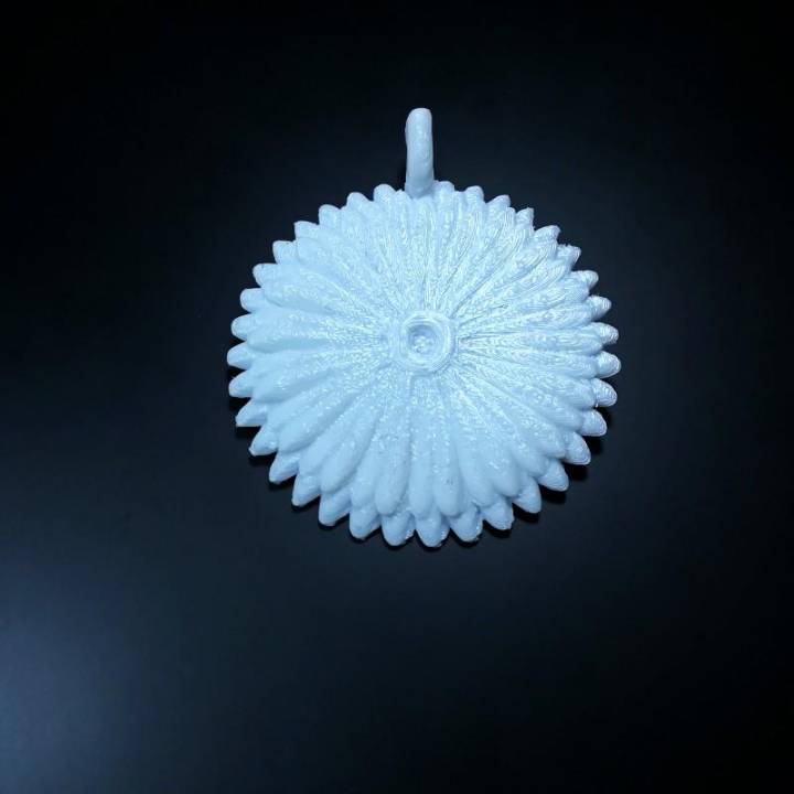 flower pendant jewellery 3D print model - Mito3D