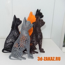 gato Projeto Voronoi brinquedos jogos 3d print model - Mito3D