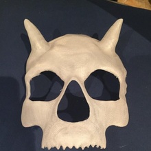 devil mask props & cosplay tinkercad trickortreat3d 3d print model - Mito3D
