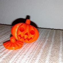 halloween pumpkin & garden 3d print model - Mito3D