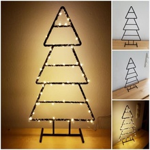wireframe xmas tree & garden christmas led trees chrsitmas 3d print model - Mito3D