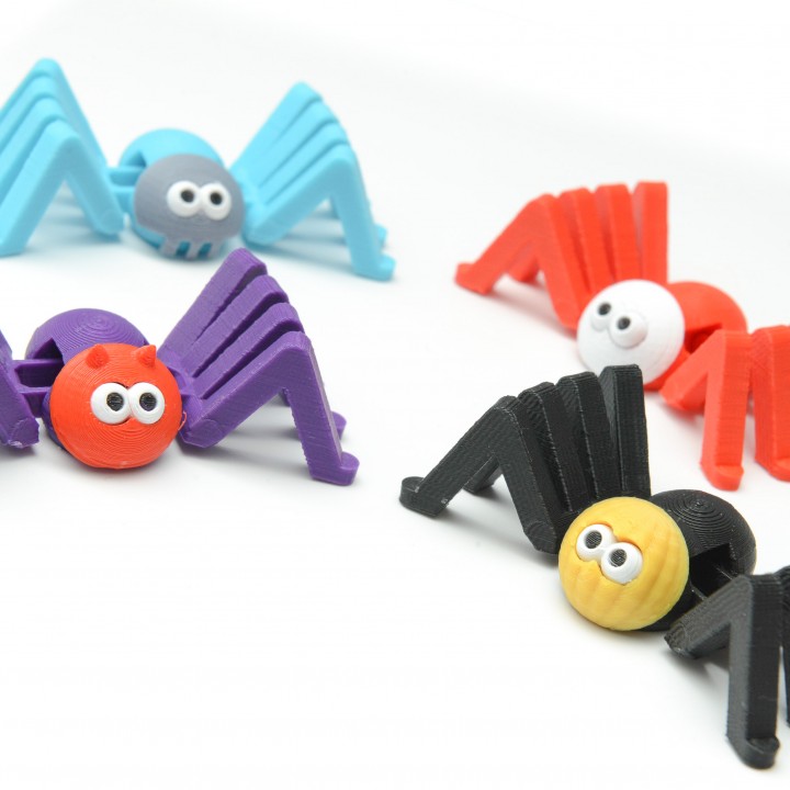 korkutucu örümcekler hile tedavi oyuncaklar oyunlar Şirin şeytan hayalet cadılar bayramı kabak kafatası oyuncak örümcek tinkercad güzel eklemlenme googlyeyes 3D print model - Mito3D