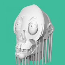 freaky franky hair tinkercad 3d print model - Mito3D