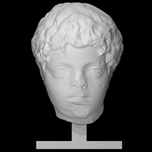 portrait caracalla scan head child 3d print model - Mito3D