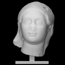 woman's head scan portrait woman 3d print model - Mito3D