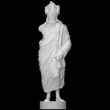 giovane Bacco bronzo scansione Dio fullbody 3d print model - Mito3D