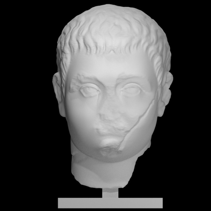 giovane Maxence's testa scansione ritratto 3D print model - Mito3D