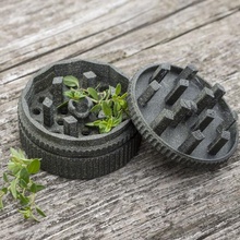 herb grinder & garden herbs sls sinterit grinde 3d print model - Mito3D