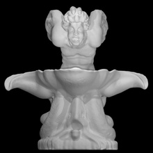 water fountain sculpture scan fish man 3d print model - Mito3D