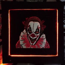 spaventoso clown tavola giardino halloweenscaryboard 3d print model - Mito3D