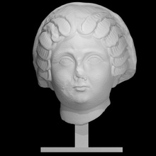 retrato valeria maximilla escanear cara cabeza mujer 3d print model - Mito3D