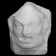teatrale maschera 1 scansione 3d print model - Mito3D