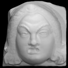 teatral máscara 5 escanear 3d print model - Mito3D