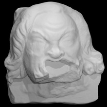 teatral máscara 7 escanear 3d print model - Mito3D