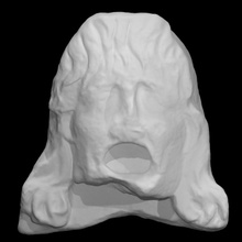 teatrale maschera 8 scansione 3d print model - Mito3D