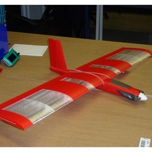 schnell rot Midi Flügel Gadgets Elektronik Flugzeug Flyingwing fliegende Planke 3d print model - Mito3D