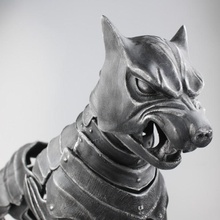sabueso timón inspirado perro armadura juegos juguetes hound serie tv gameofthrones houndshelm suitofarmour 3d print model - Mito3D