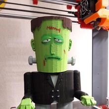 Frankenspring jardim Bruxas Frankenstein tinkercad trickortreat3d 3d print model - Mito3D