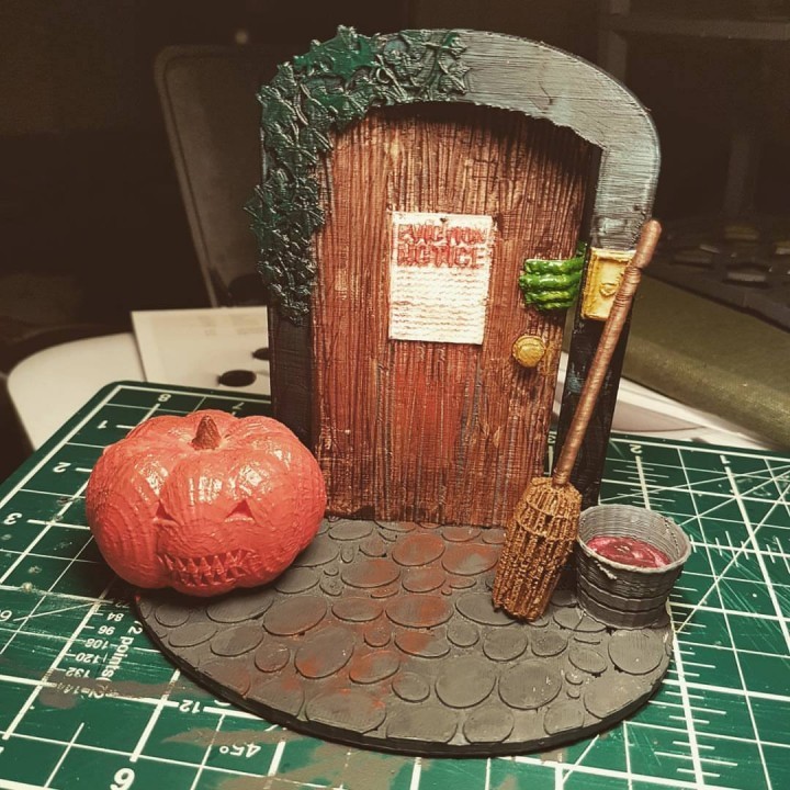 hallowen goal door & garden 3D print model - Mito3D