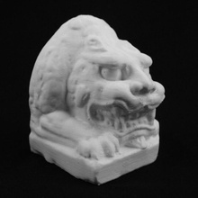 guardian lion northern qi dynasty metropolitan museum art york scan 3d print model - Mito3D