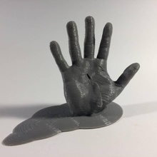 Halloween blutig Hand Garten 3d print model - Mito3D