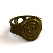 anillo circulos joyería círculos anulares joyer 3d print model - Mito3D